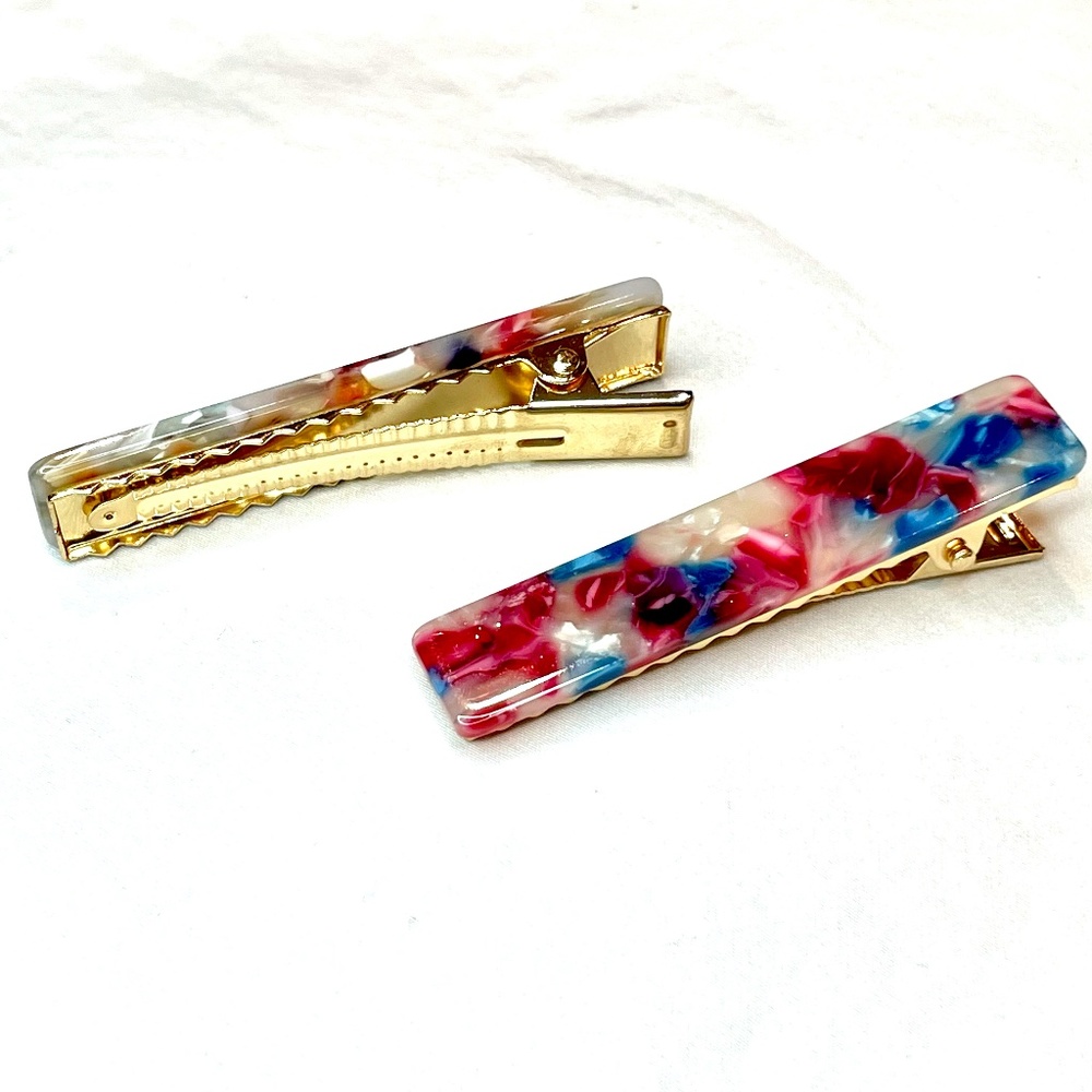 🔴NEW Pair of Unique Barrette Clips